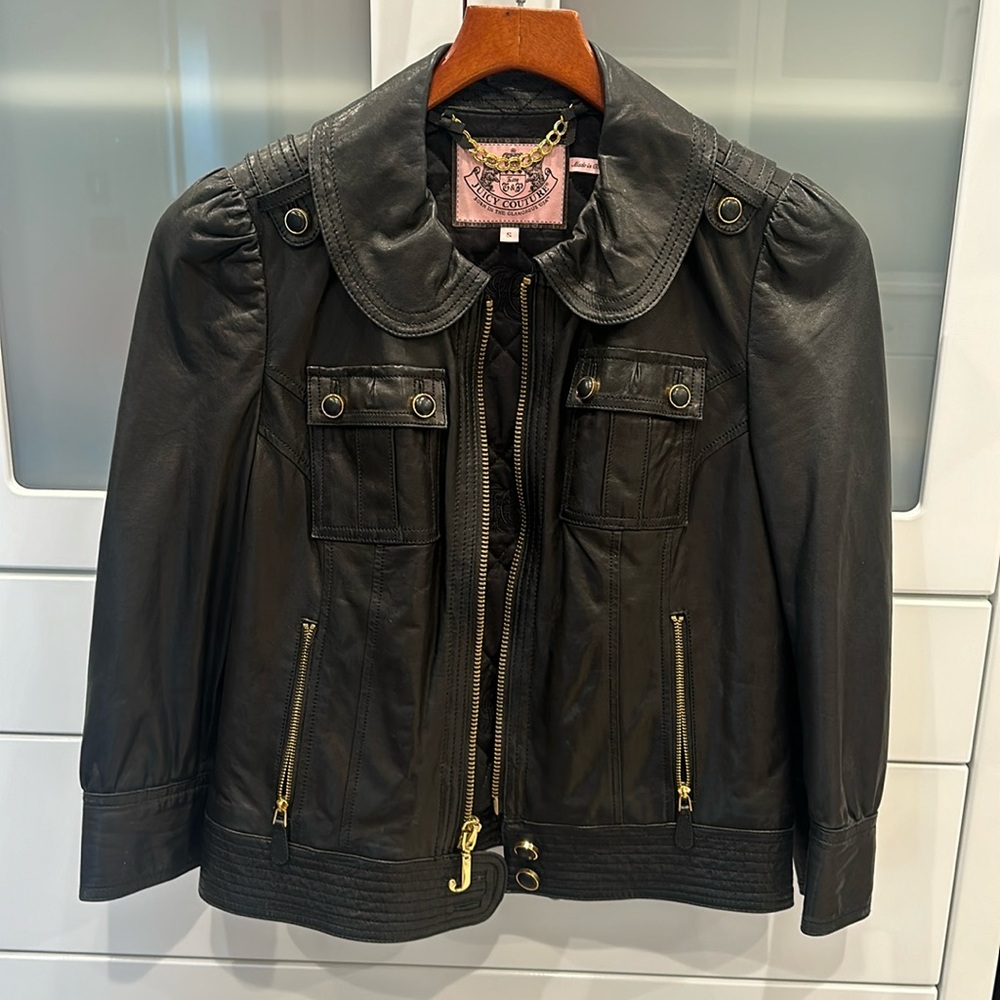 Juicy Couture Lamb Leather Jacket